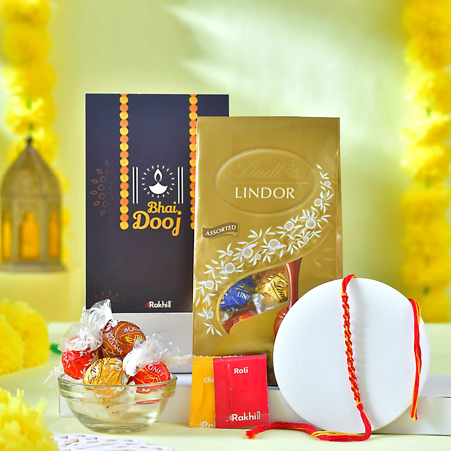 Bhaidooj Kalava With Assorted Lindt Chocolates