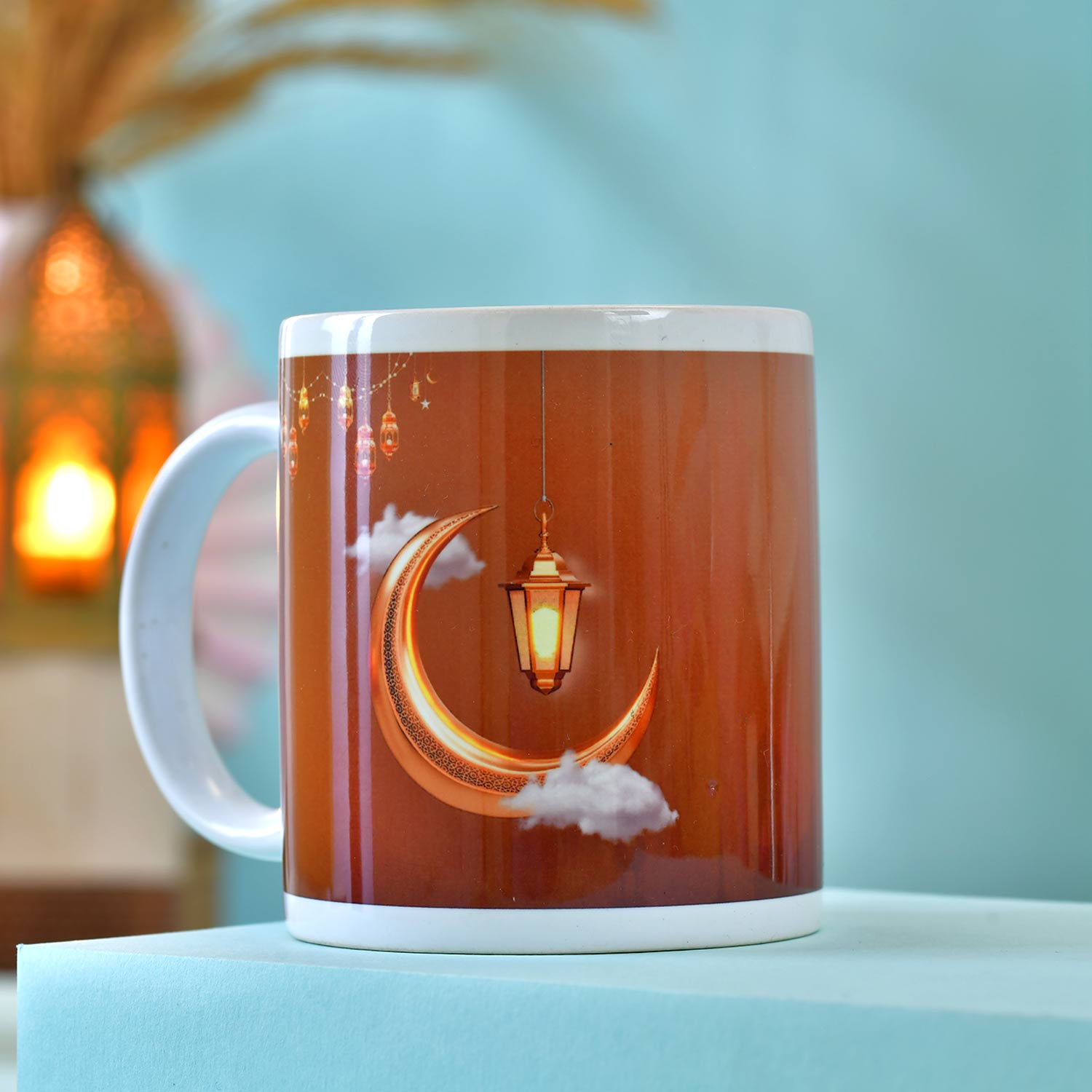 Personalized Ramadan Mubarak Cushion & Mug Gift Set