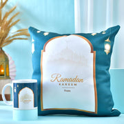 Personalized Ramadan Kareem Cushion & Mug Gift Set
