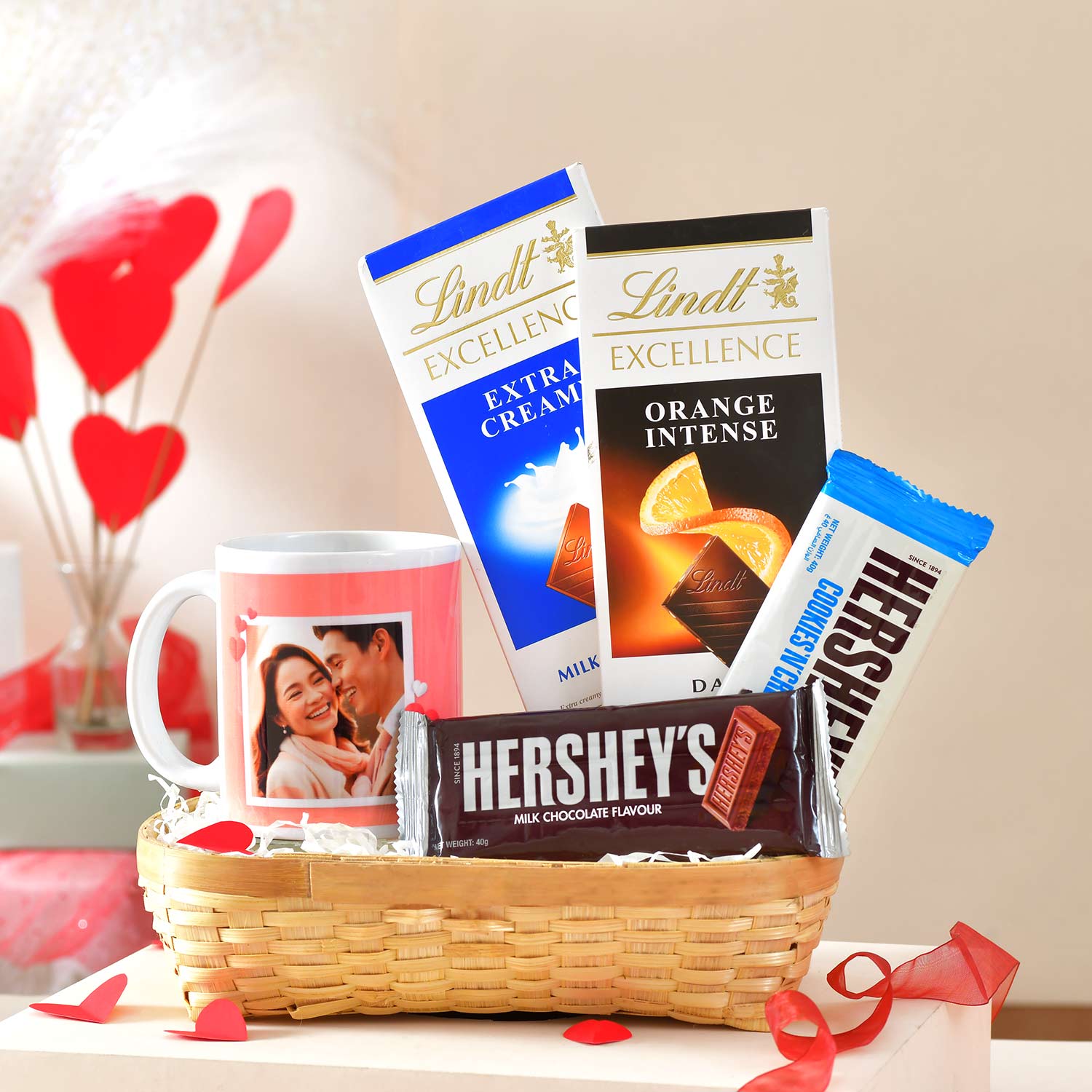 Basket of Love Mug and Chocolates