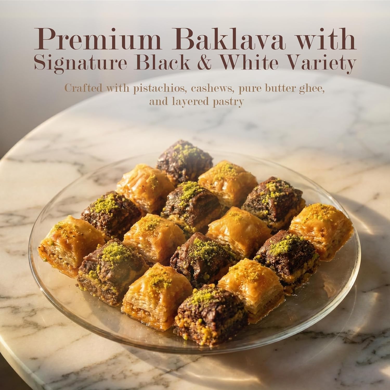 Signature Black & White Baklava