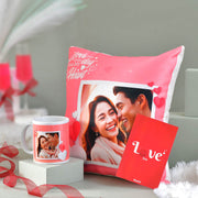 Personalised Love Cushion & Mug Combo