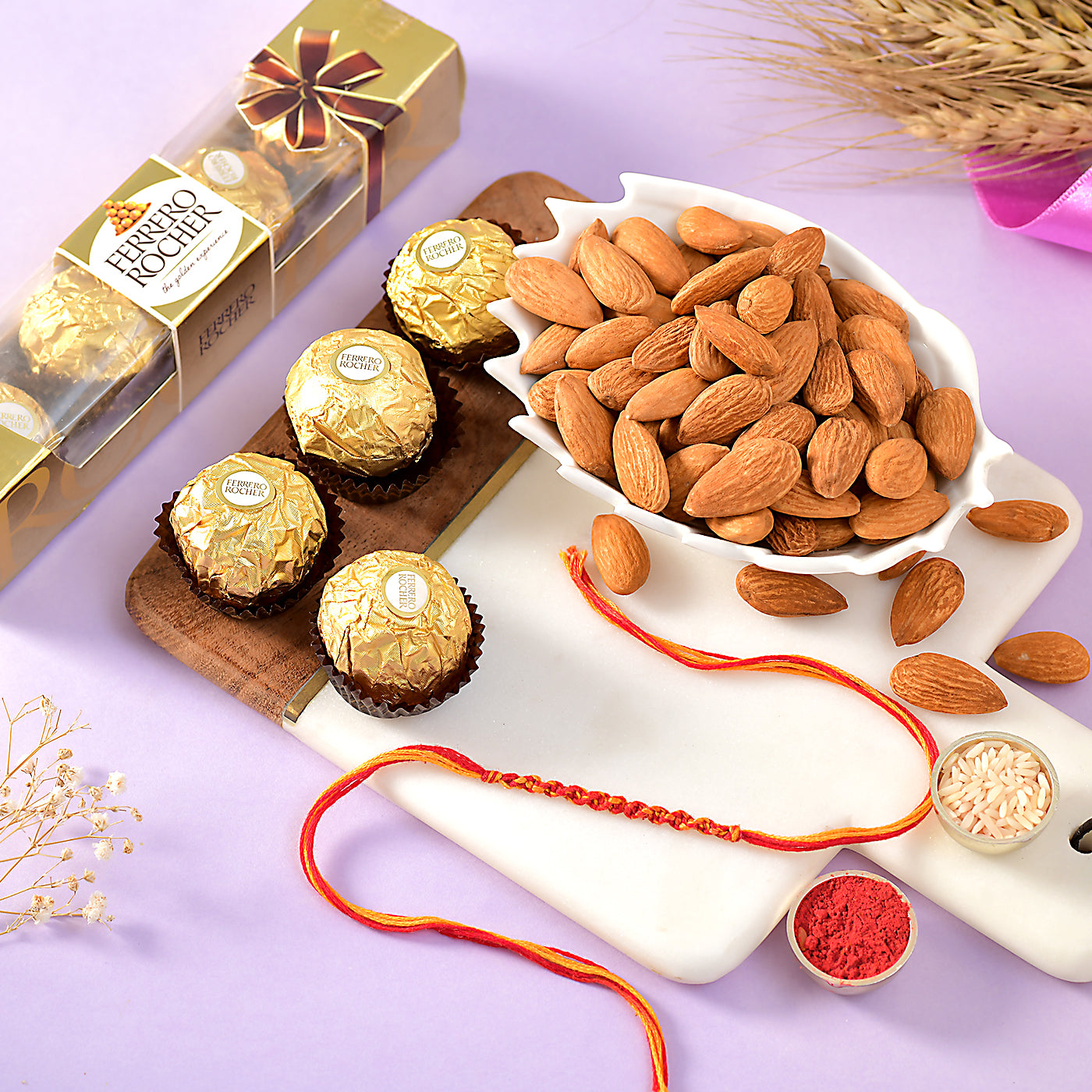 Bhaidooj Kalava With Ferrero & Almonds