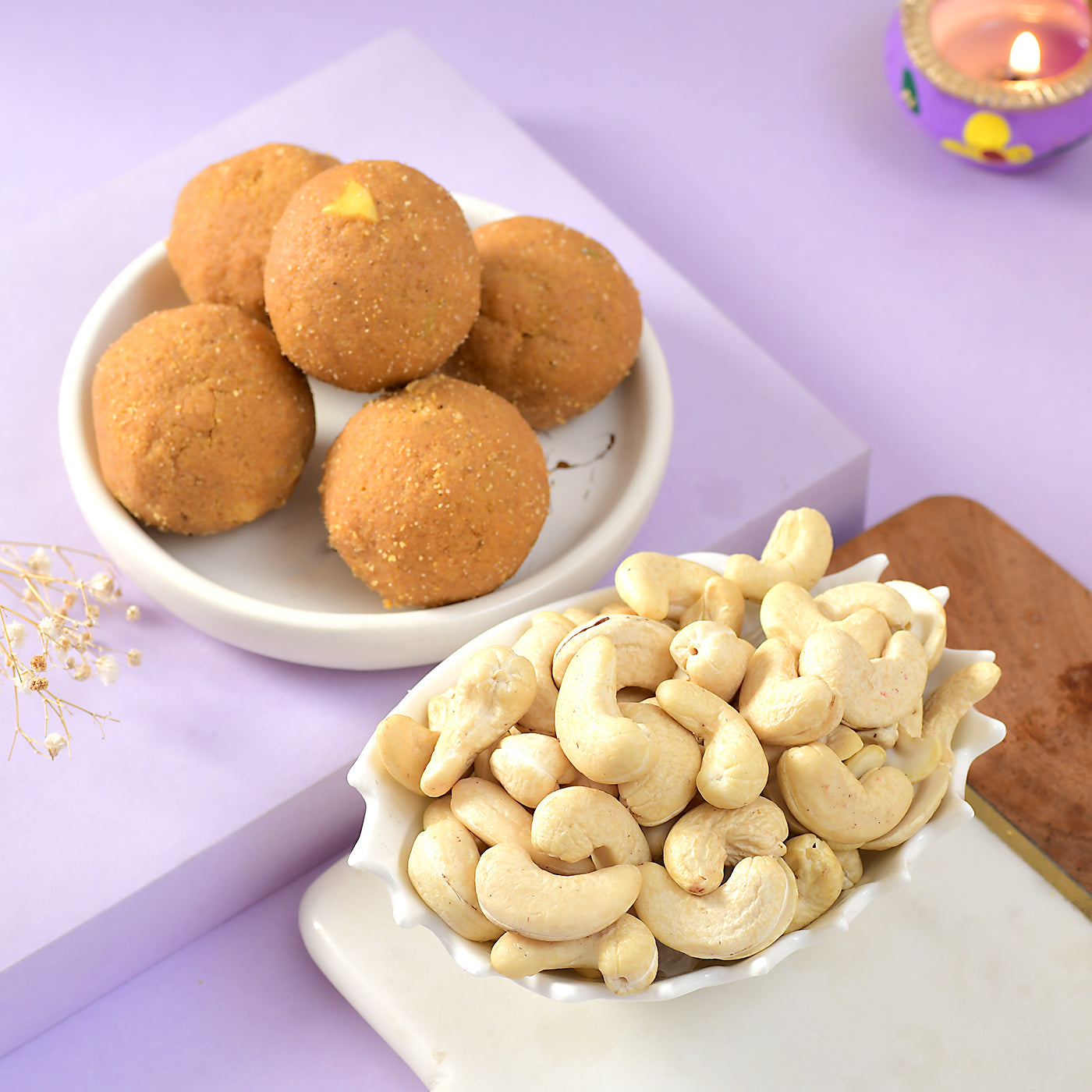 Bhaidooj Celebration With Besan Laddu & Cashew