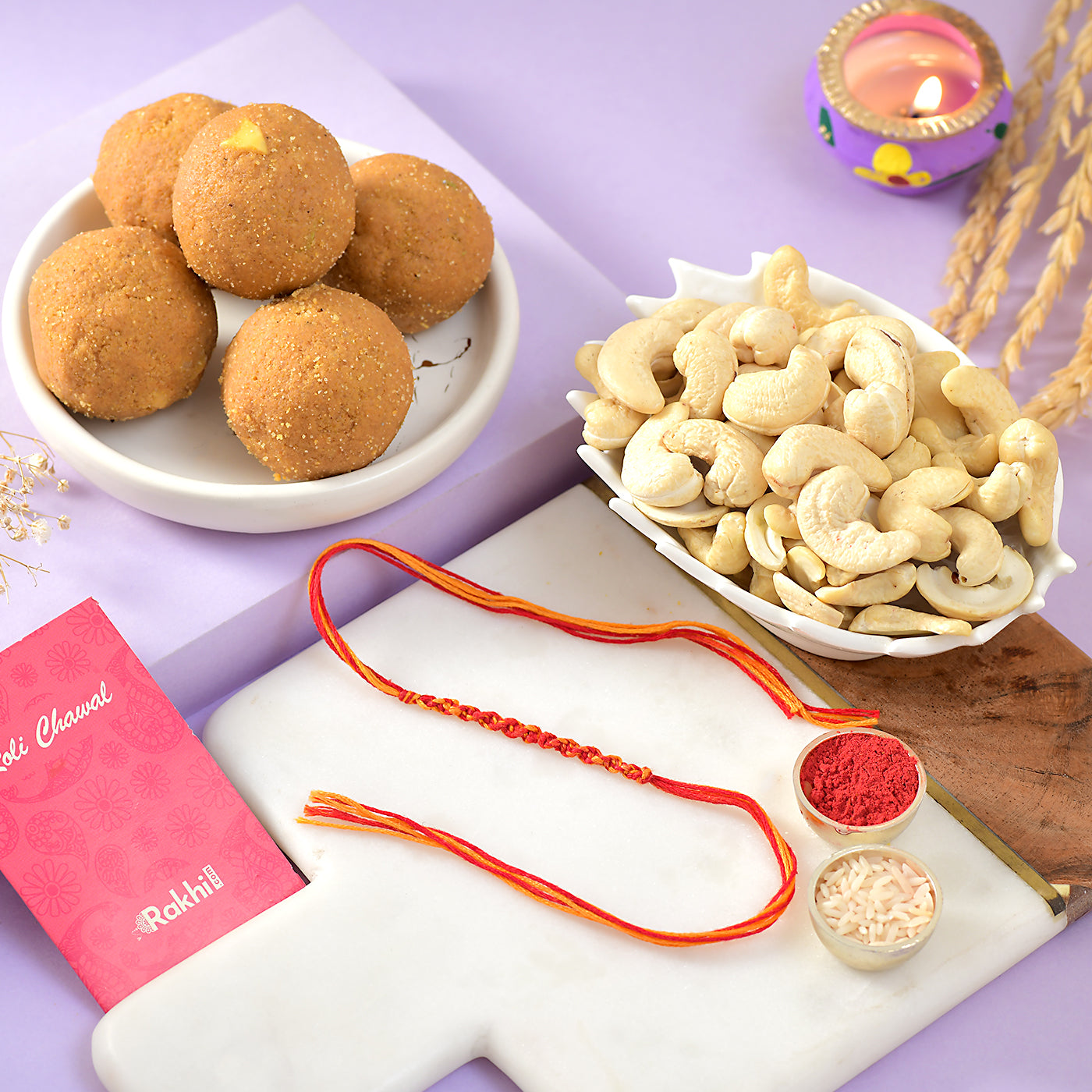 Bhaidooj Celebration With Besan Laddu & Cashew