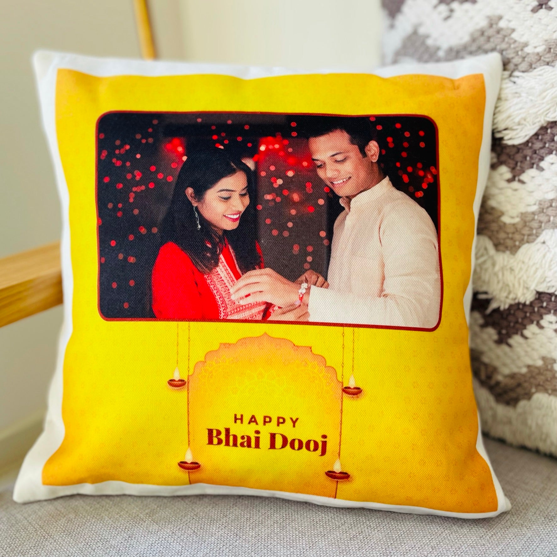Personalized Cushion For Diwali