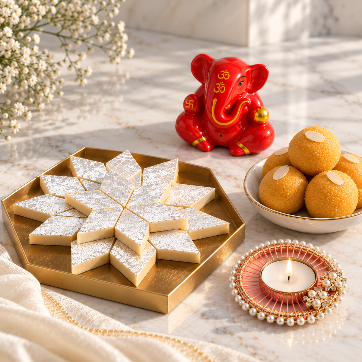 Diwali Hamper Of Ganesha & Sweets