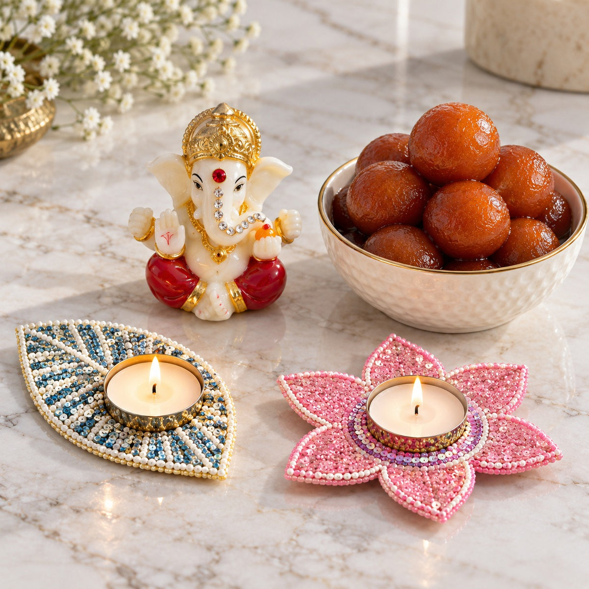 Diwali Divine Blessings & Sweet Celebration Hamper