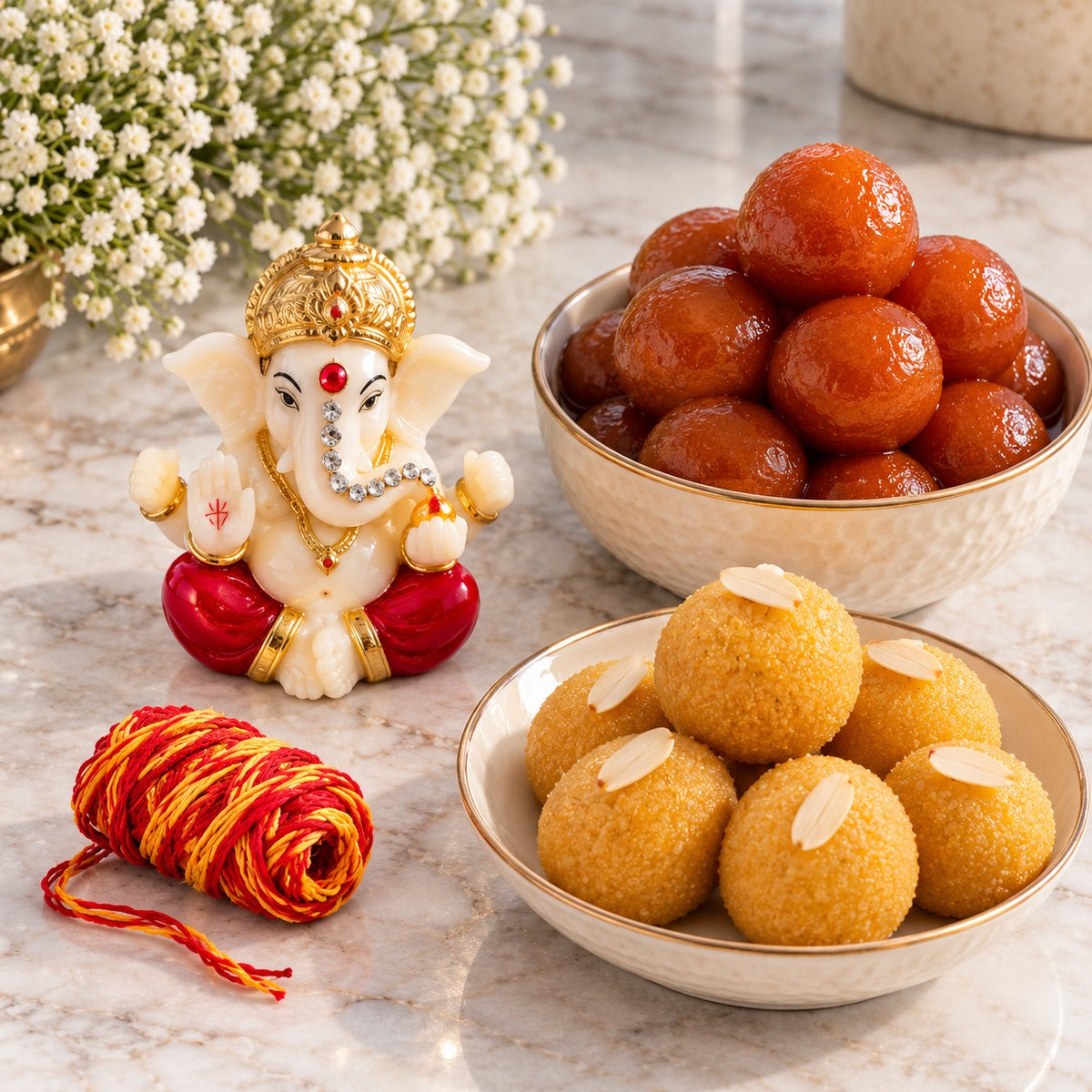 Ganesha Blessings Bhaidooj Sweet Gift Hamper
