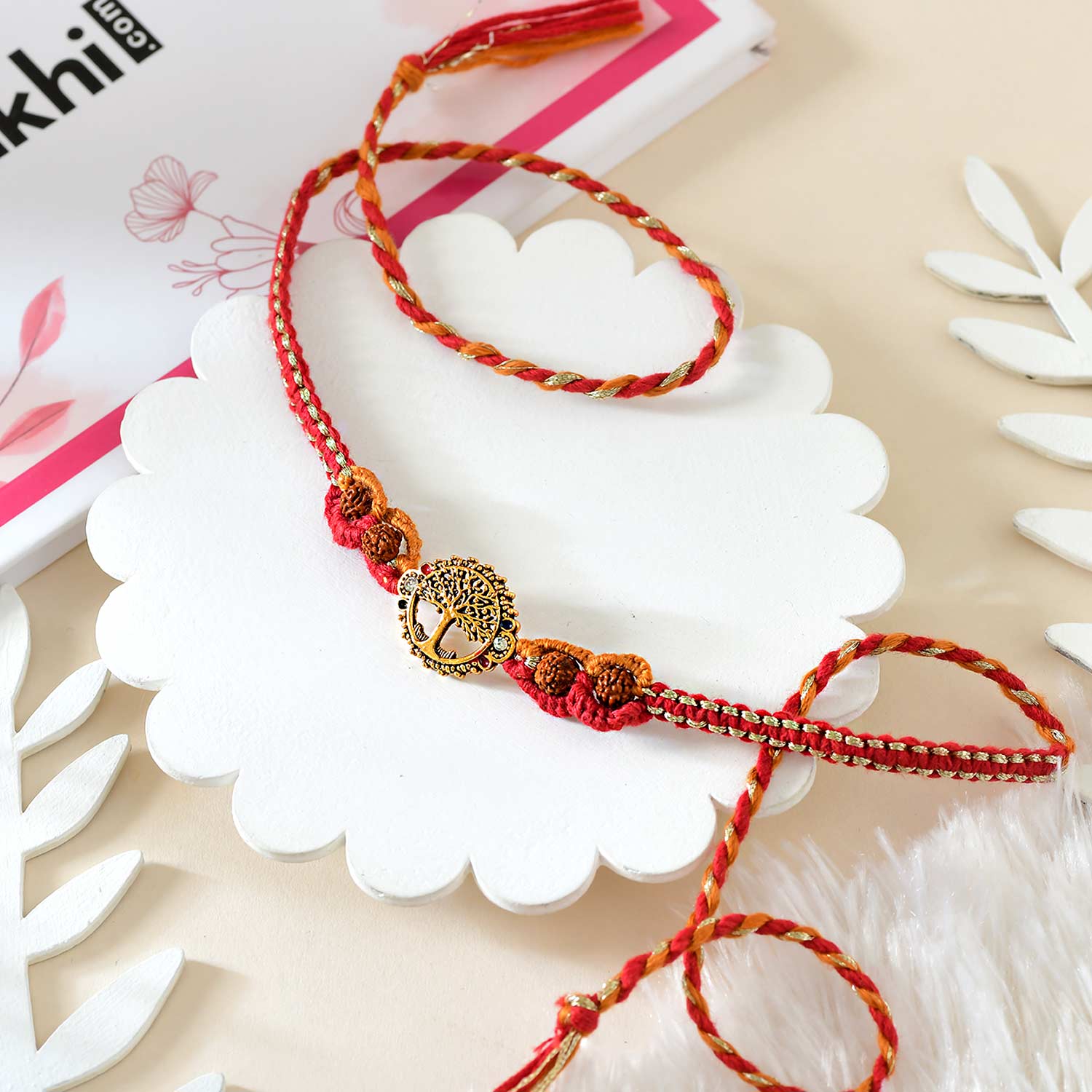 Kalp-Taru Rakhi With Ferrero Rocher