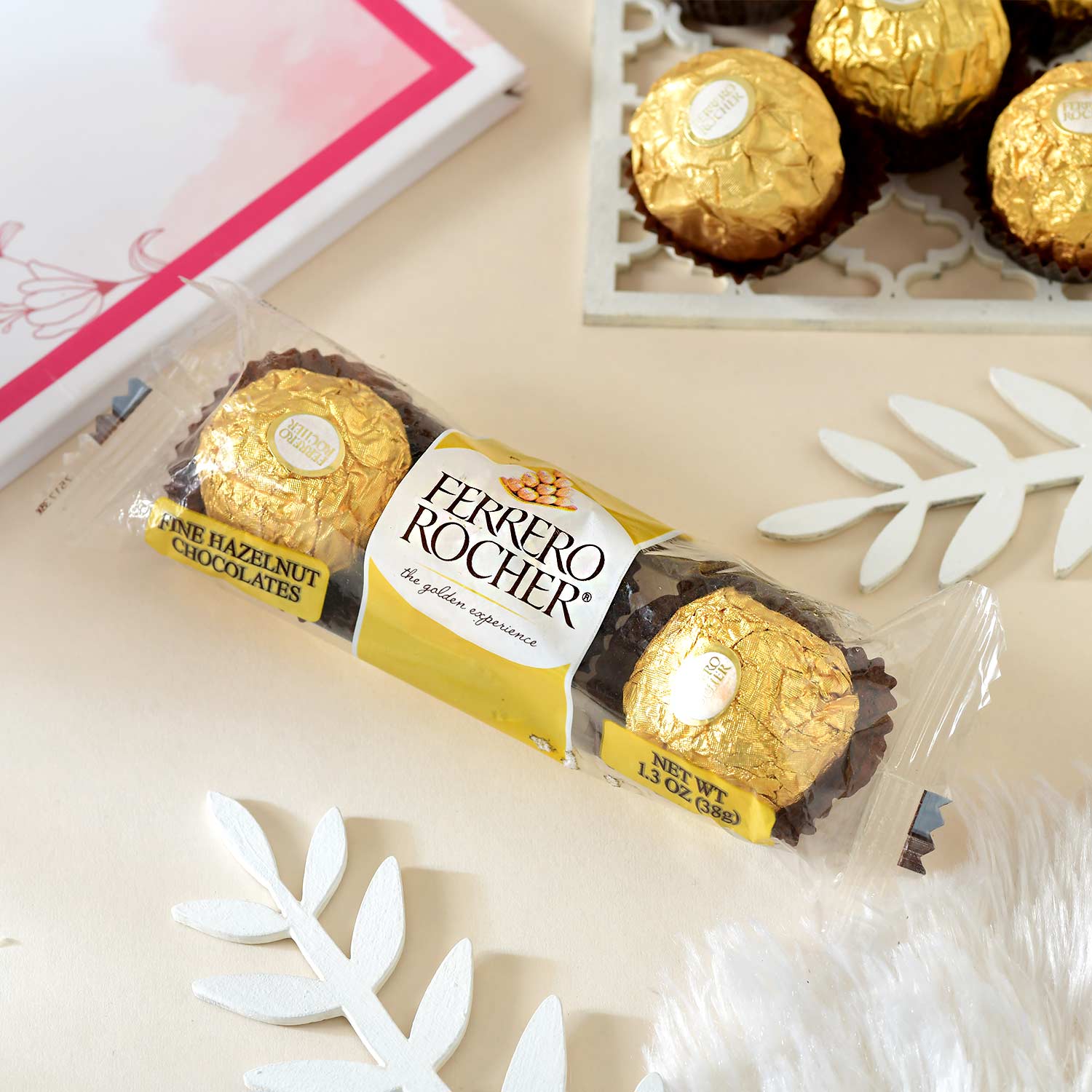 Beautiful Rangoli Rakhi With Ferrero Rocher