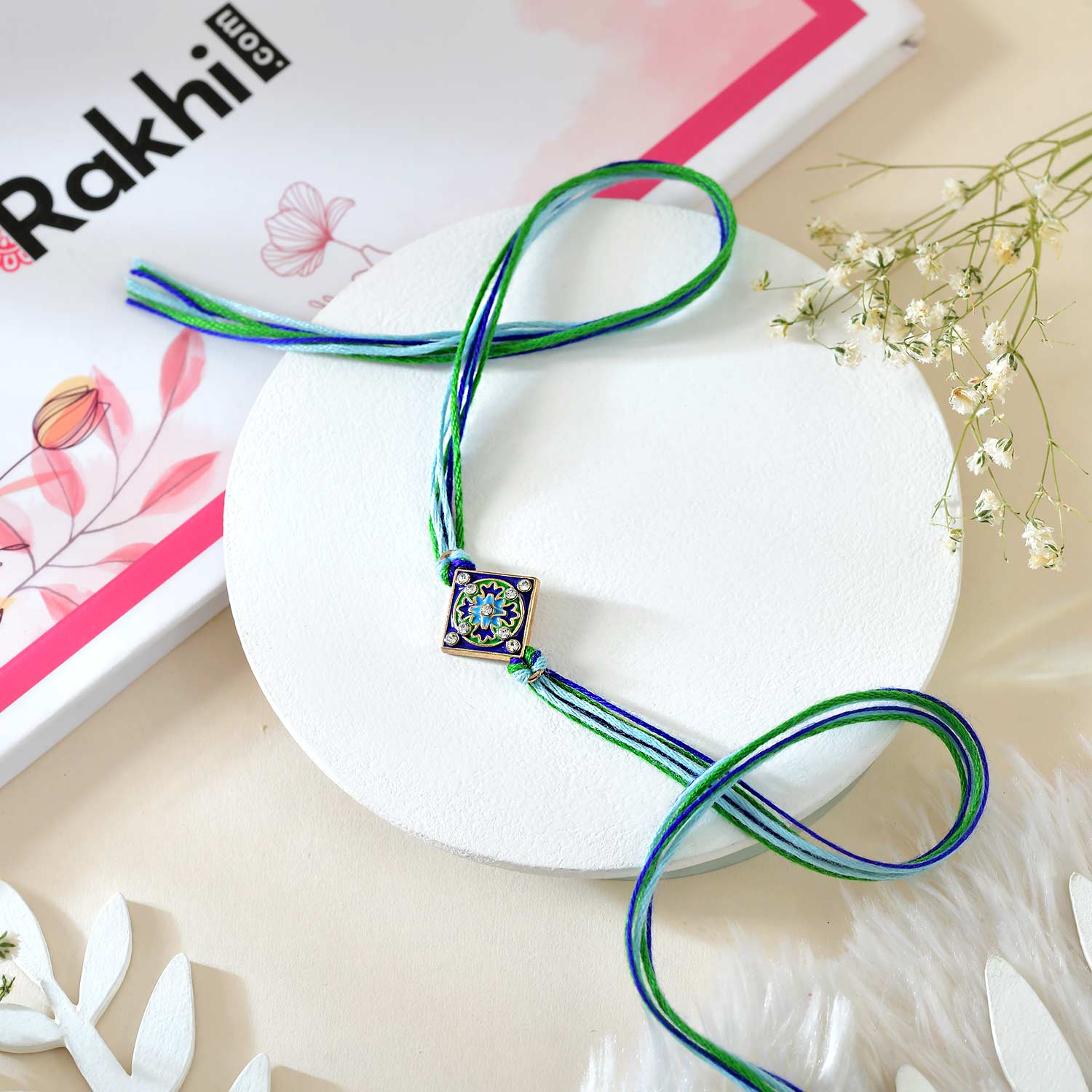 Beautiful Rangoli Rakhi