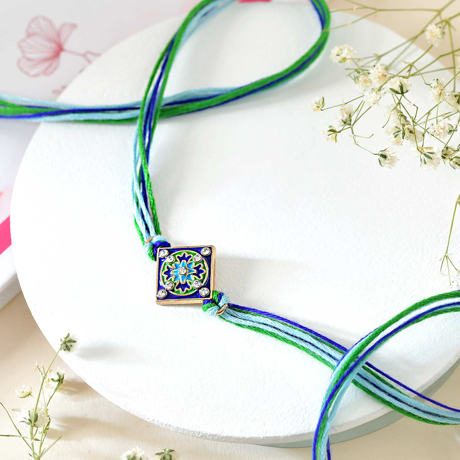 Beautiful Rangoli Rakhi