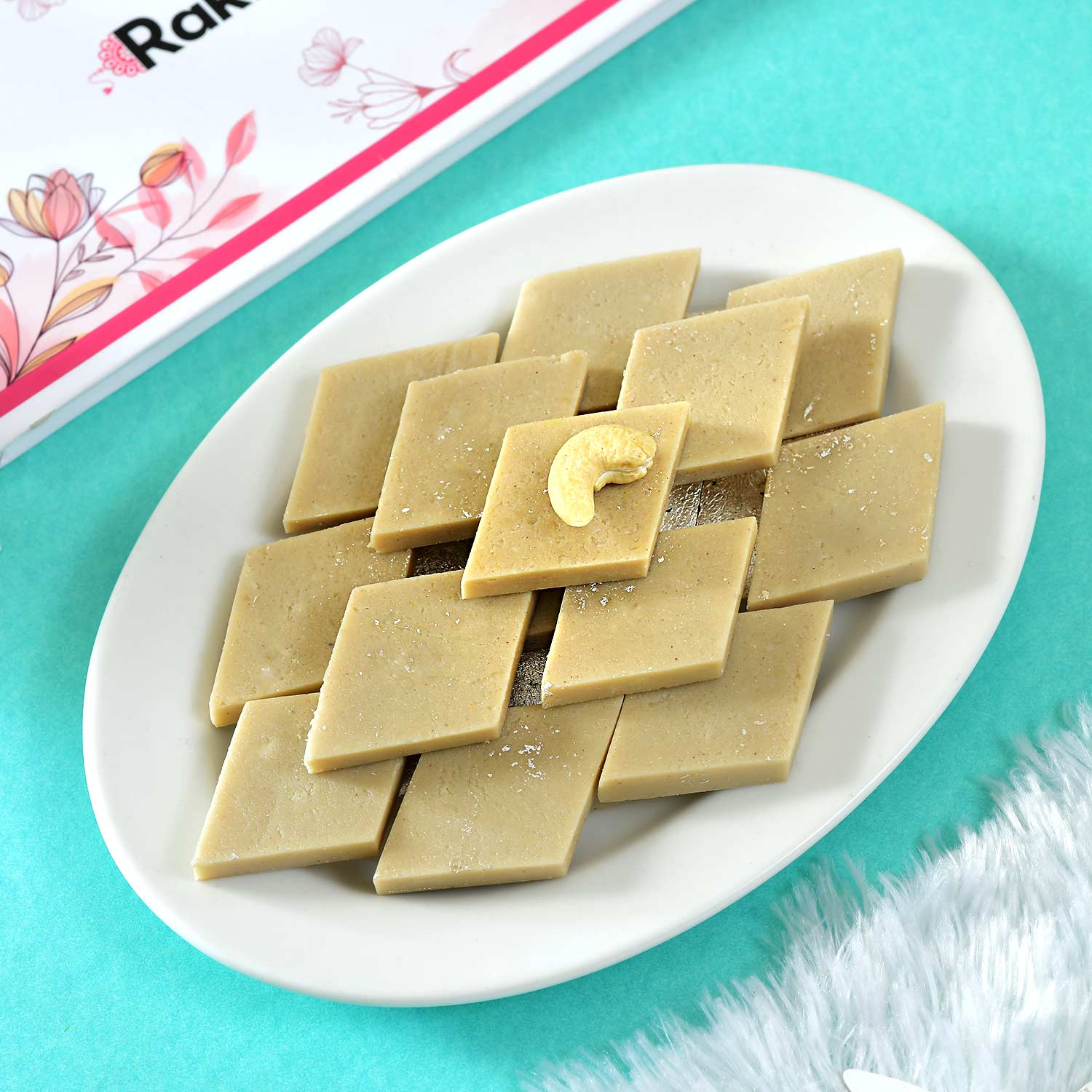 Divine Ik Onkar Rakhi With Kaju Katli and Dry Fruits