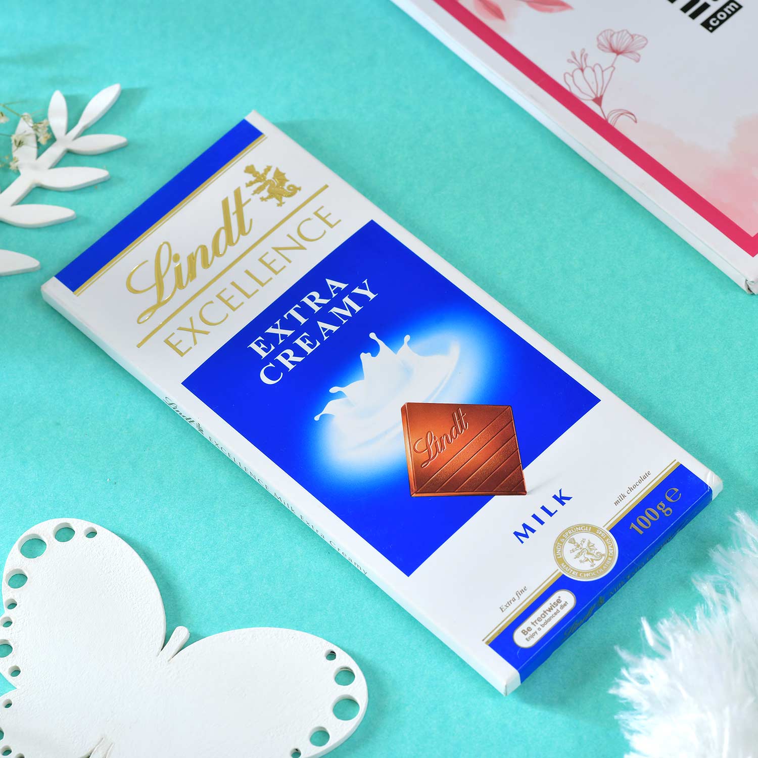 Cute Kid's Krishna Rakhi With Lindt Chocolate