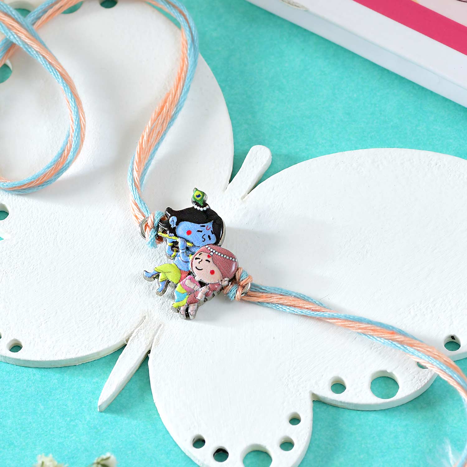 Cute Kid's Radha-Krishna Rakhi