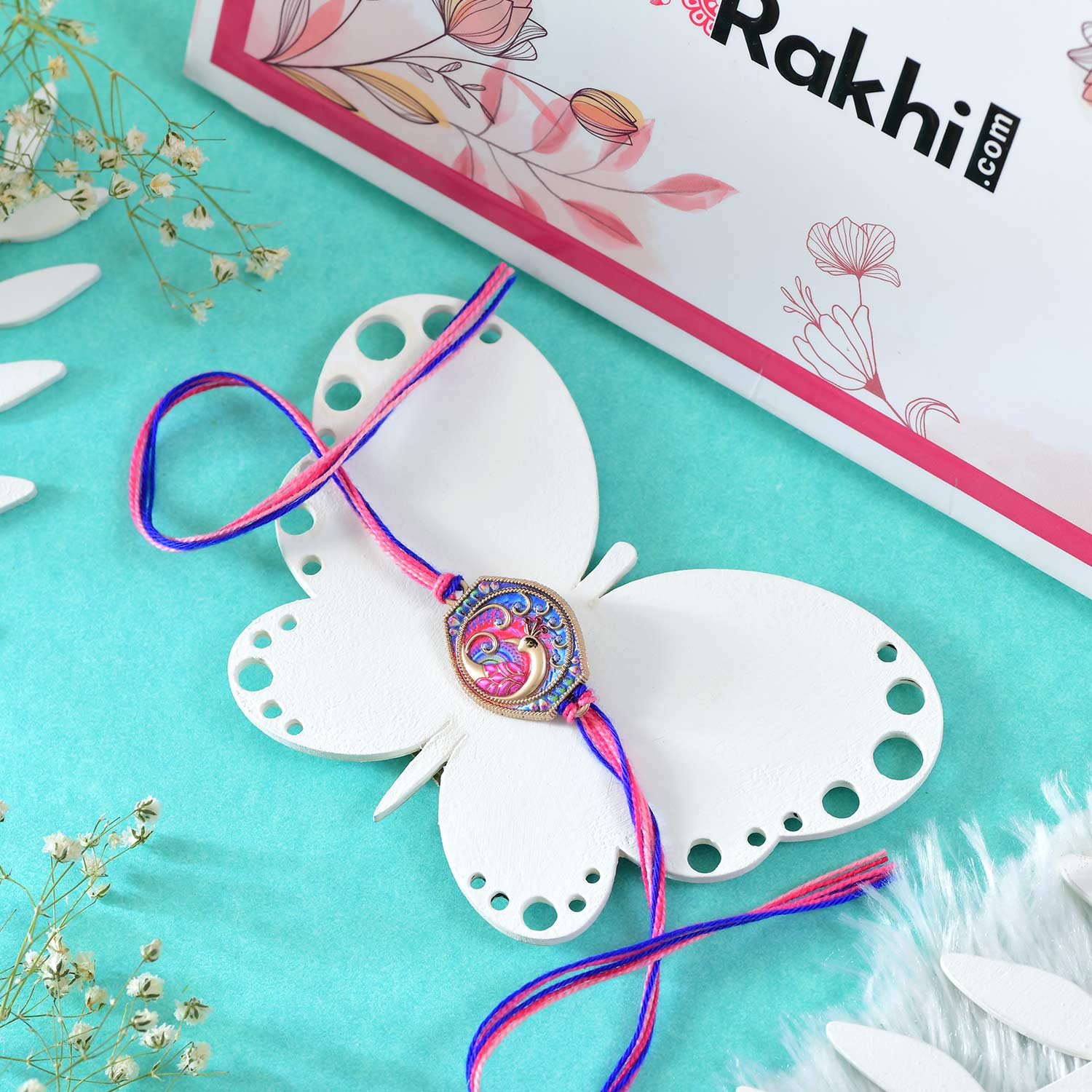 Vibrant Mayura Rakhi