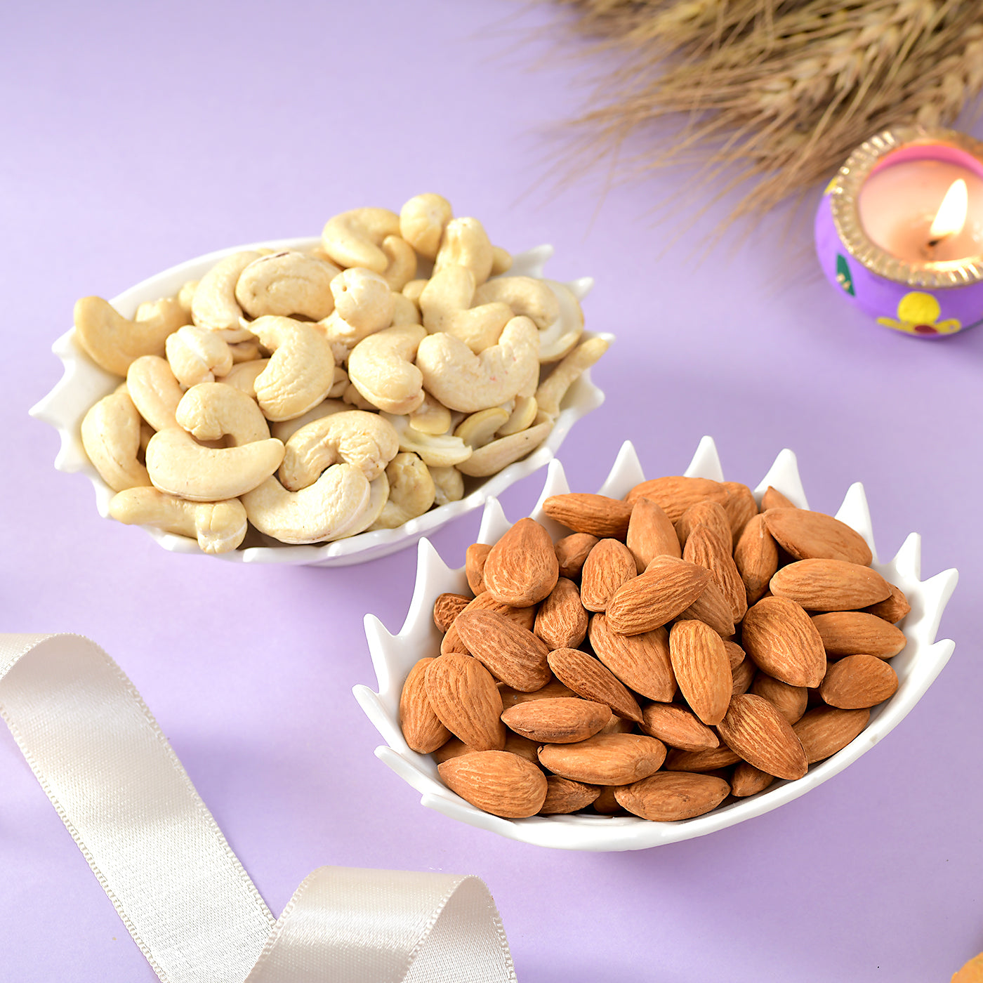 Hand Crafted Moli Rakhi With Sweets & Nuts