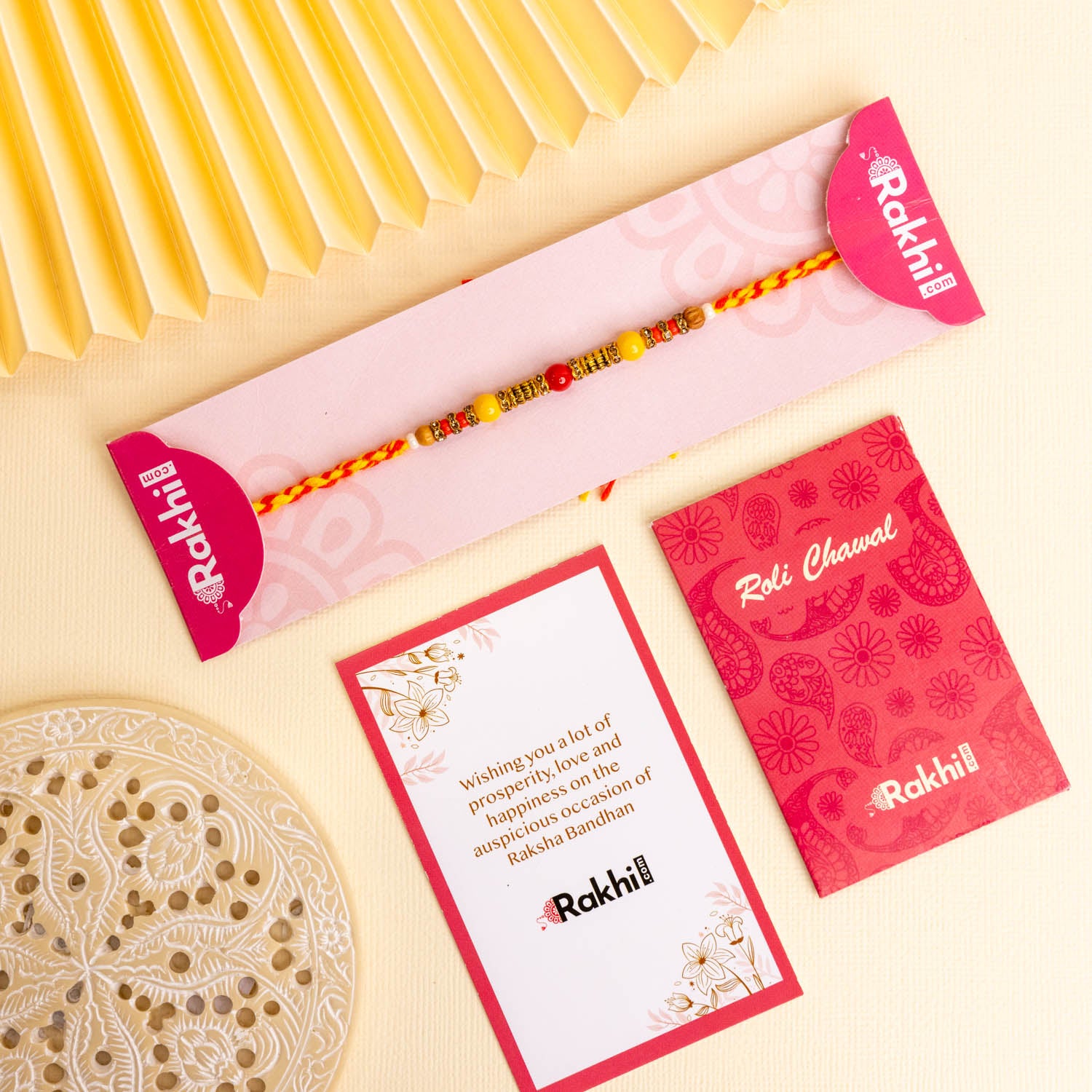 Traditional Fancy Beads Rakhi