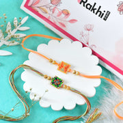 Pair Of Vibrant Rakhi