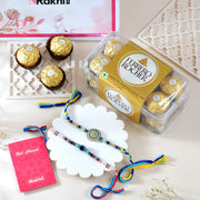 Royal Raja Rani Rakhi With Ferrero Rocher