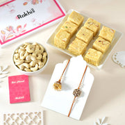 Traditional Bhaiya Bhabhi Rakhi With Sweets & Nuts