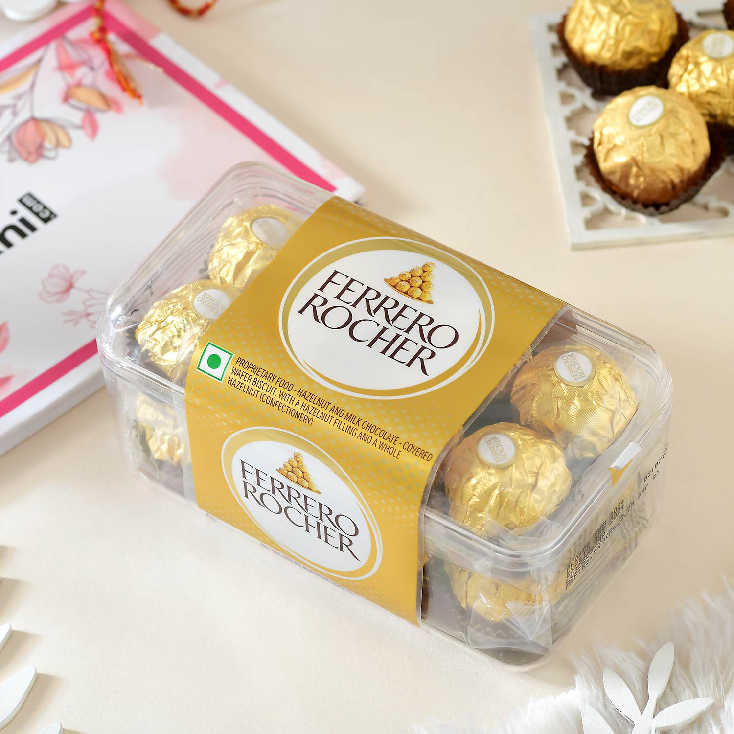 Beautiful Bhai Bhatija Rakhi Set With Ferrero Rocher