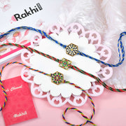 3 Meenakari Rakhi Set