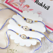 3 Evil Eye Protection Rakhi Set