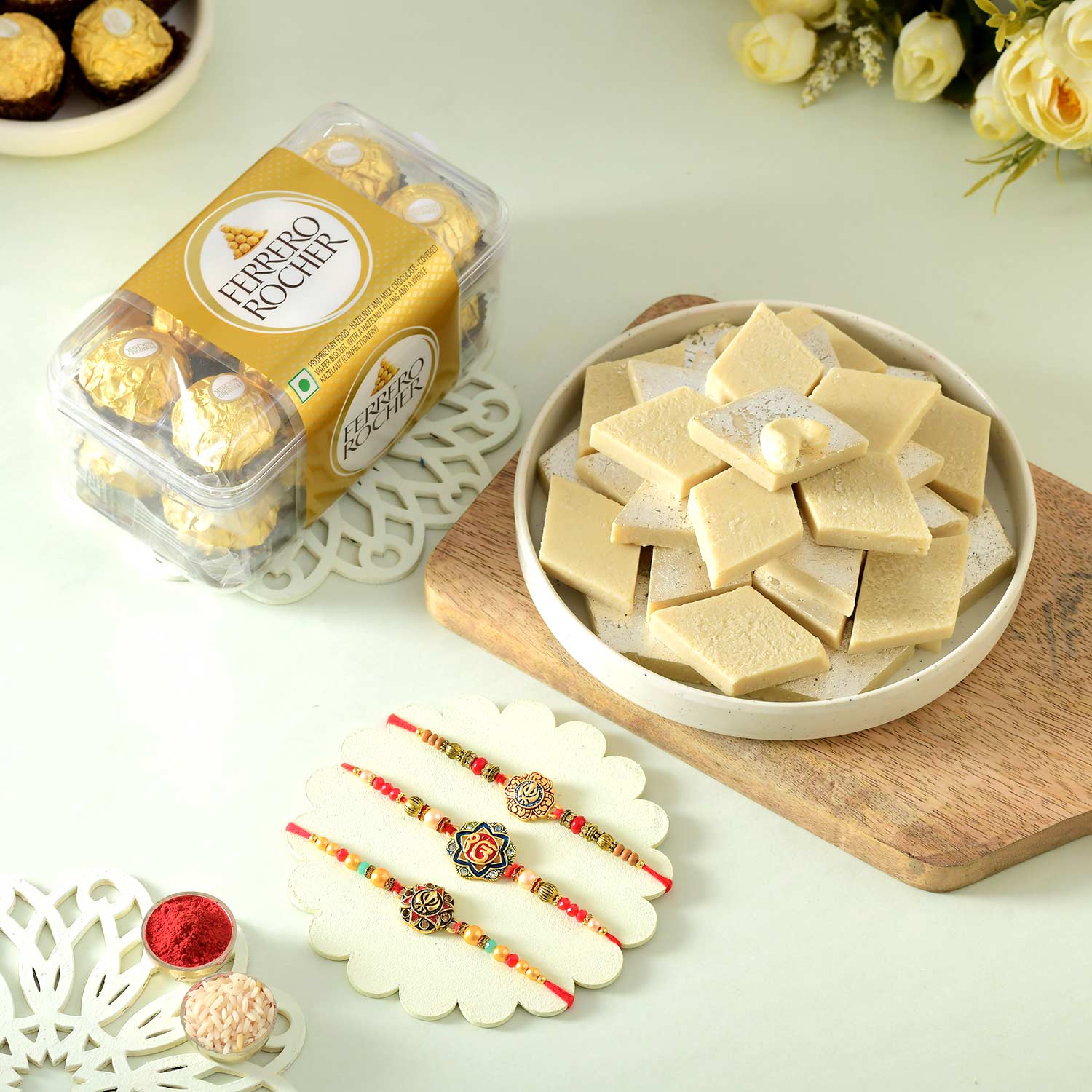 3 Punjabi Ethnic Rakhi Hamper