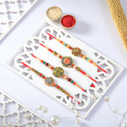 4 Ethnic Punjabi Rakhi Set