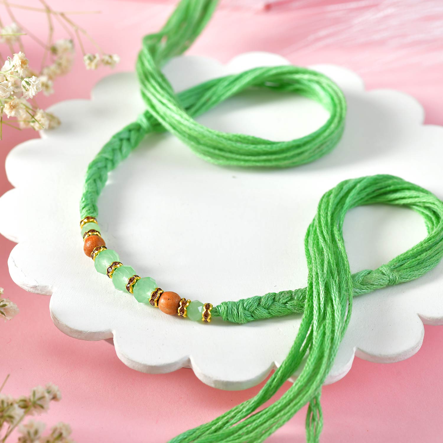 Hand Braided Colorful Rakhi Set