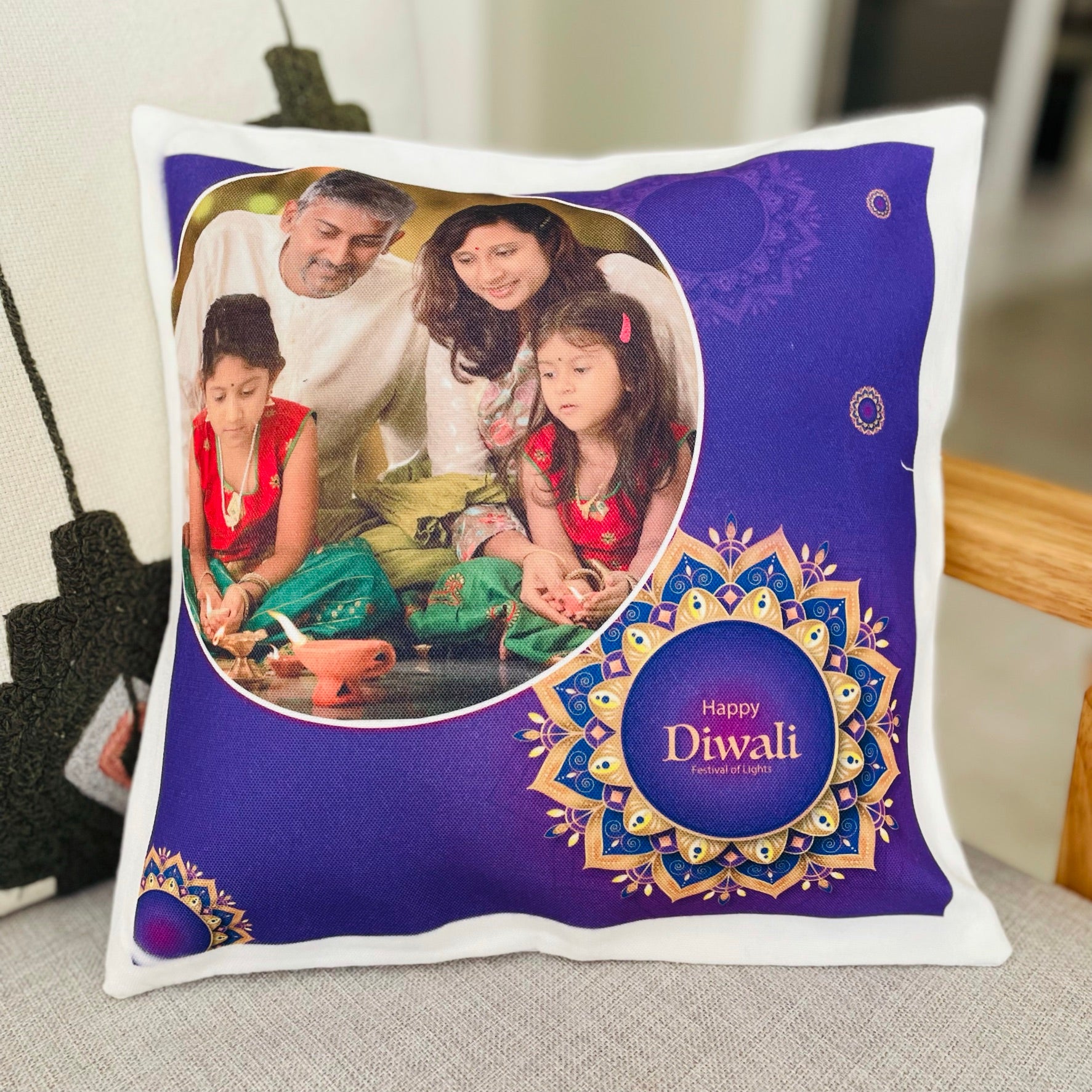 Exclusive Diwali Personalized Cushion