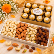 Celebration With Ferrero Chocolates And Dry Fruits