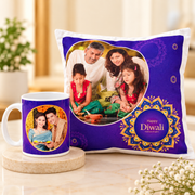 Personalized Mug And Cushion Set For Diwali Gifting