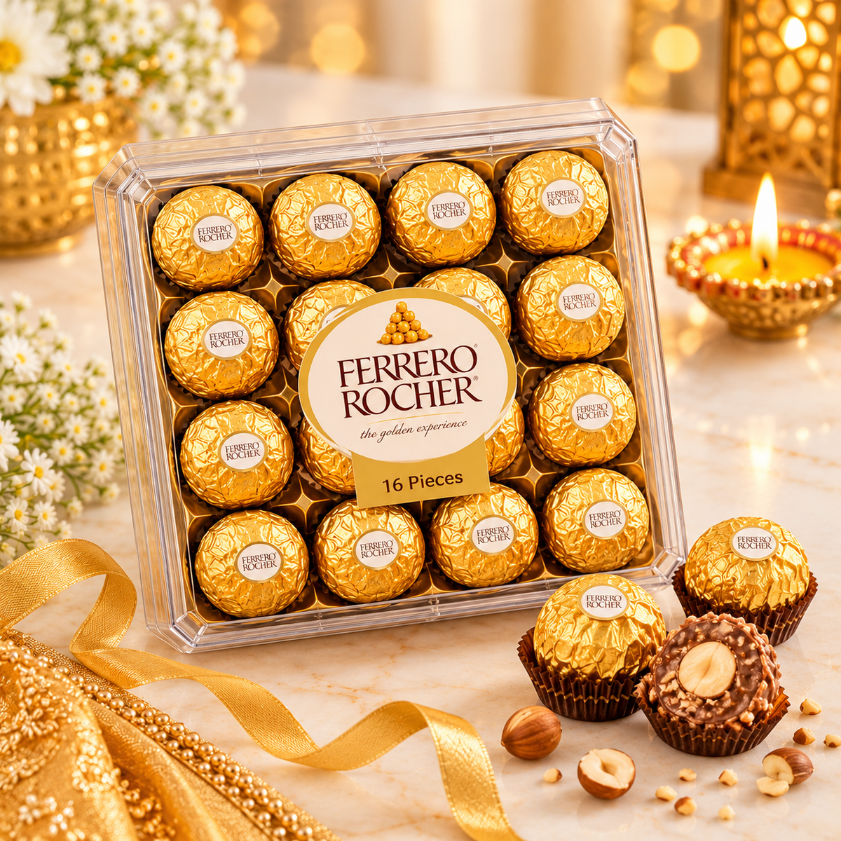 Celebration With Ferrero Chocolates And Dry Fruits