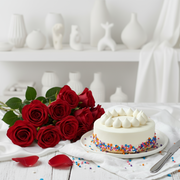 Red Roses with Vanilla Celebration