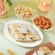 Festive Celebration With Kaju Katli and Dry Fruits