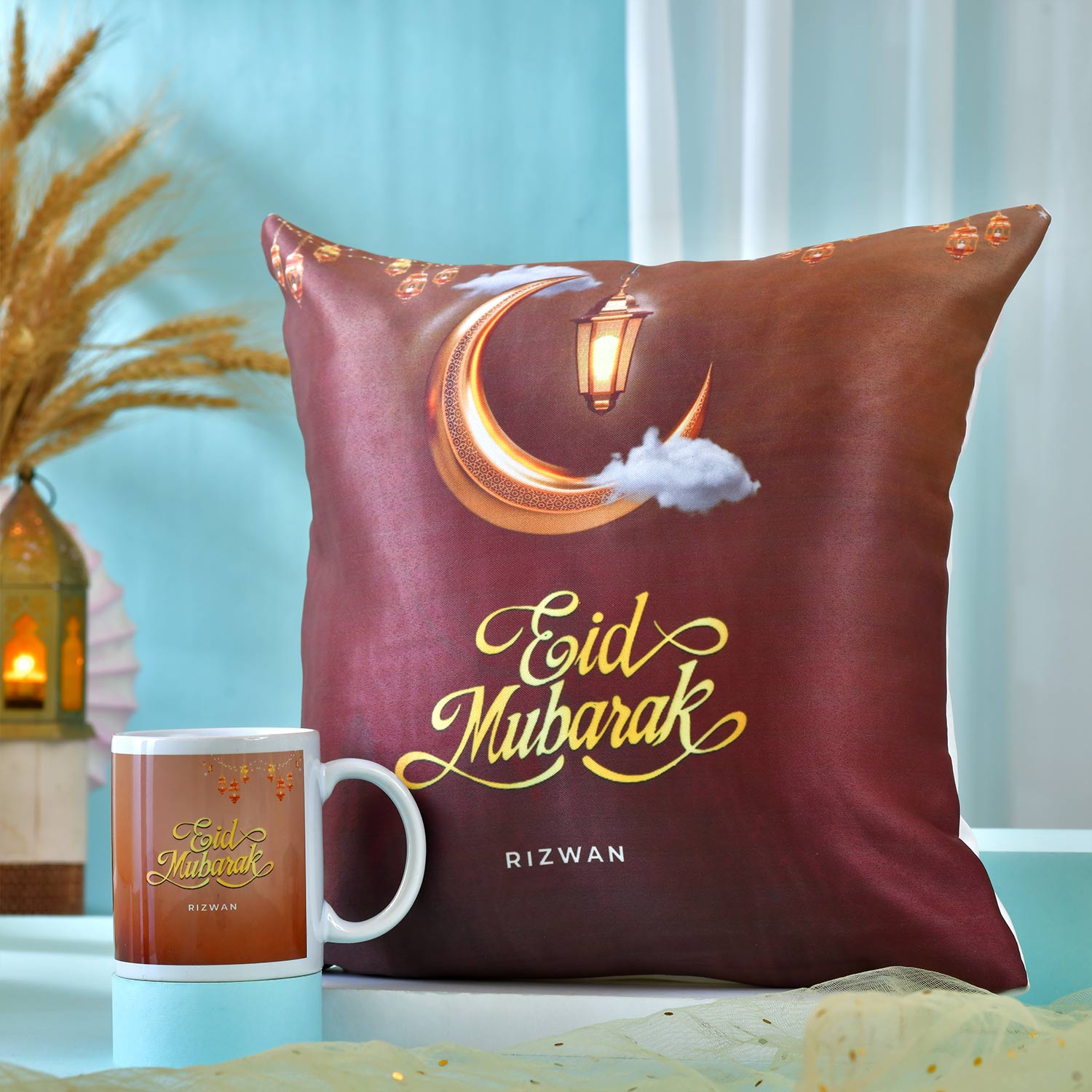 Personalized "Eid Mubarak" Gift Hamper With Dry Fruits