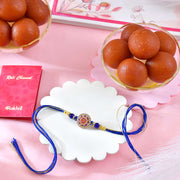 Designer Om Rakhi With Gulab Jamun