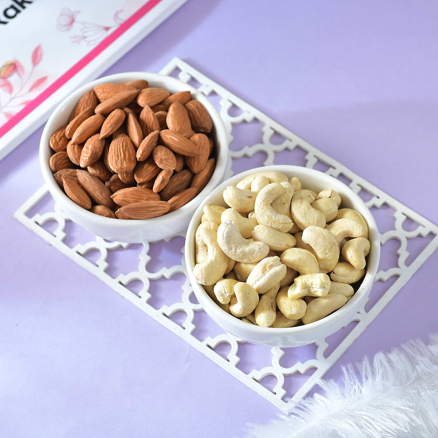 Heritage Royal Green Rakhi With Almonds And Cashews