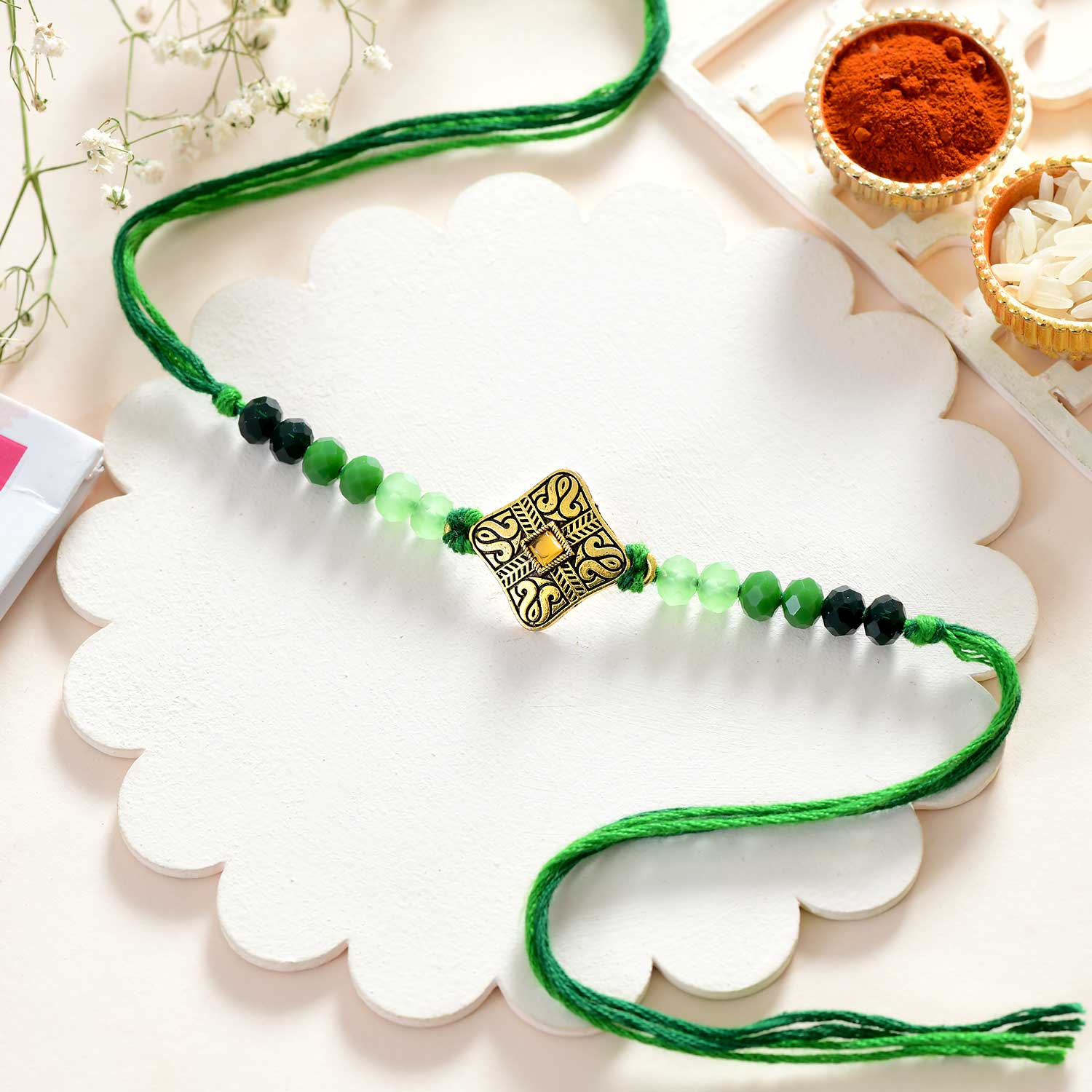 Heritage Royal Green Rakhi