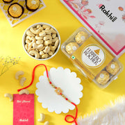 Designer Flower Rakhi Celebration Hamper