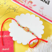 Designer Red Flower Rakhi