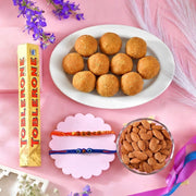 Genuine Rudraksh Rakhi Festive Hamper