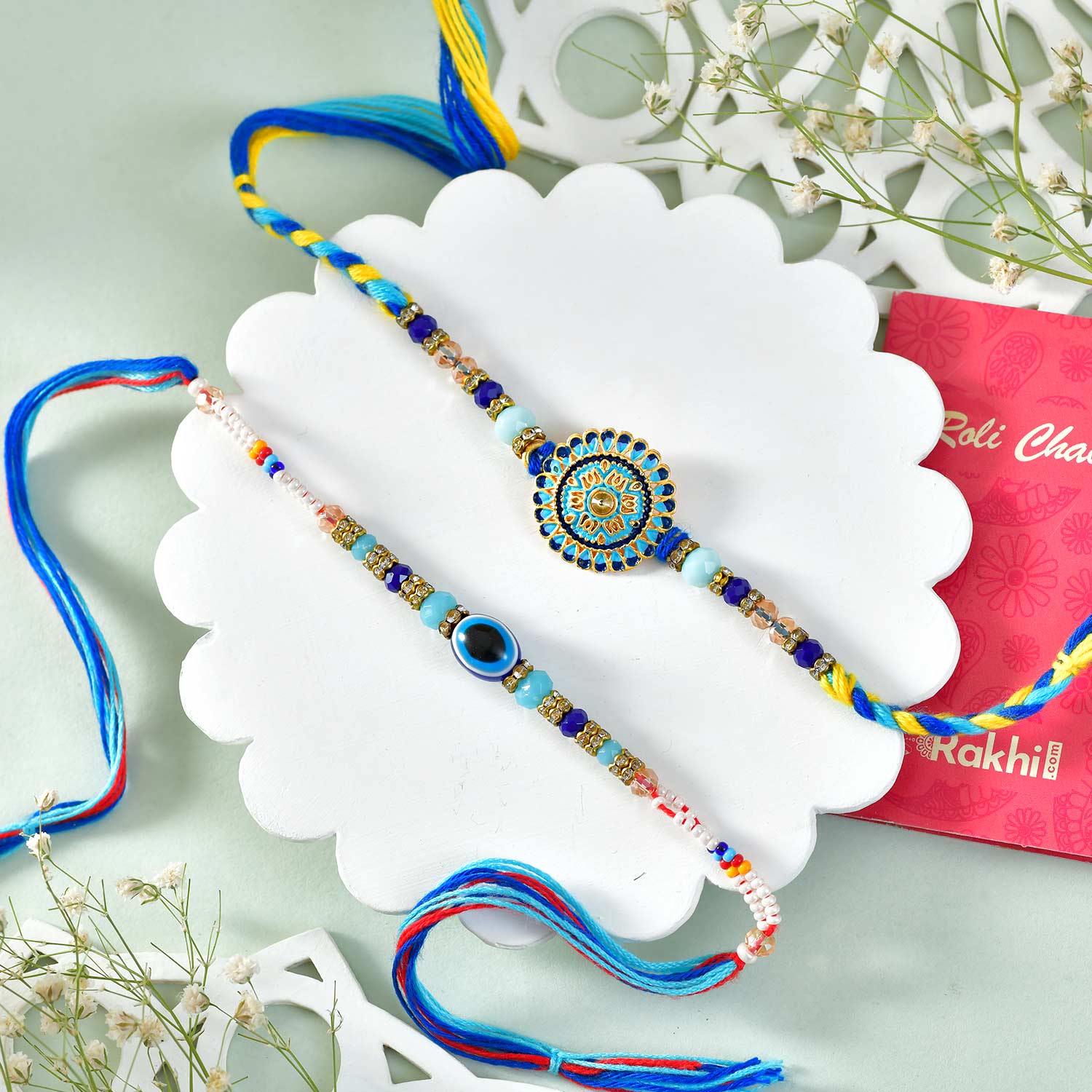 Royal Raja Rani Rakhi With Kaju Katli