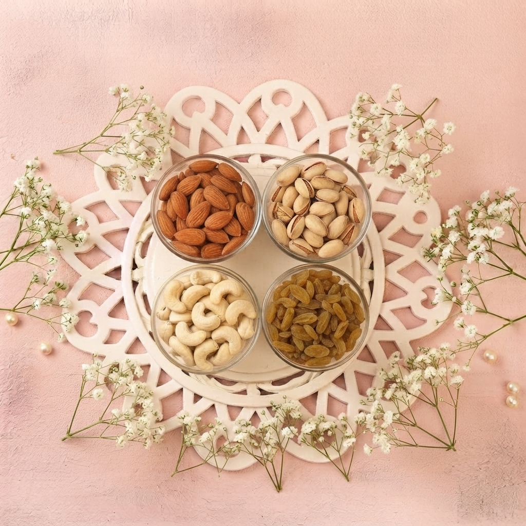 Ik Onkar and Khanda Sahib Rakhi Dry Fruit Hamper