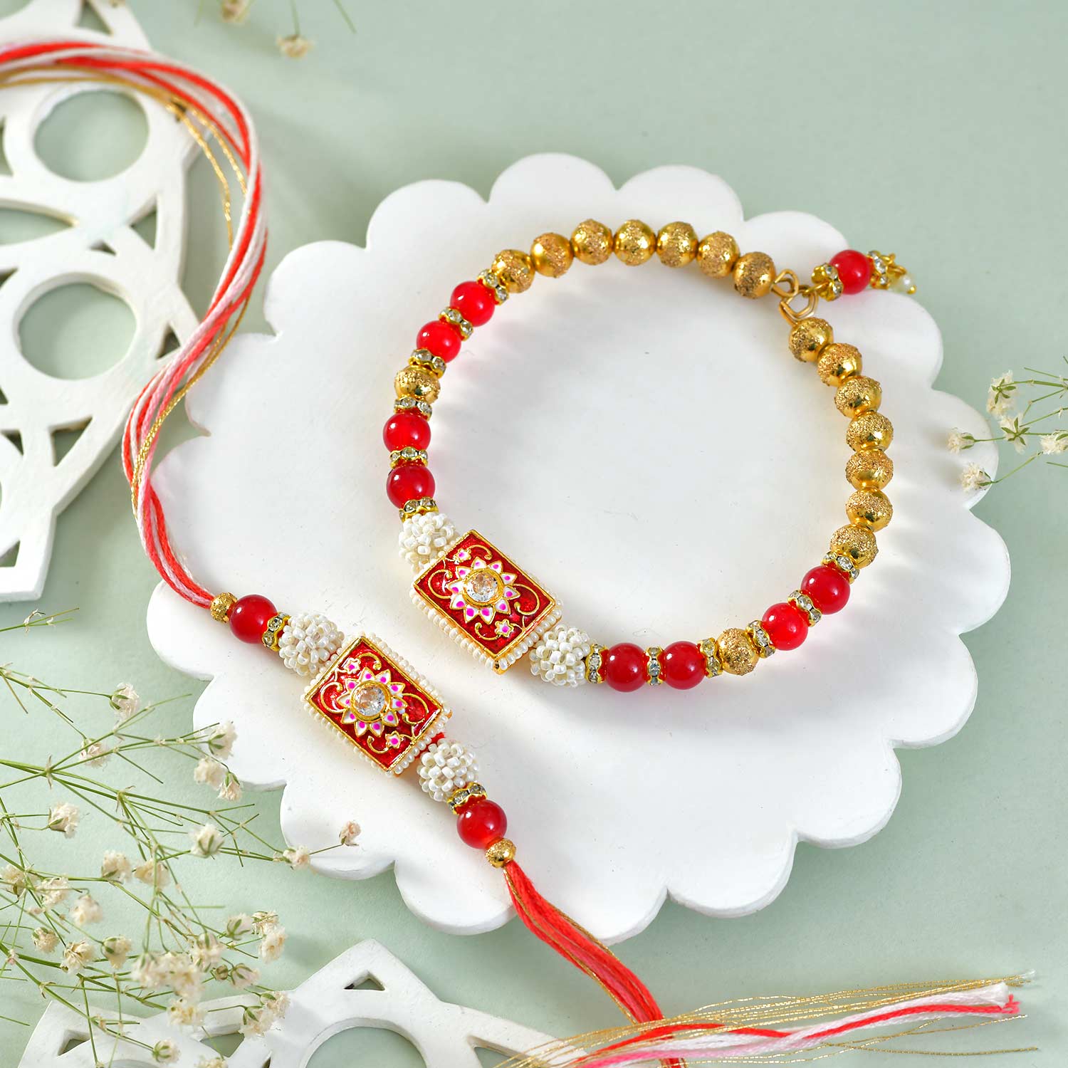 Rajwadi Bhaiya Bhabhi Rakhi Hamper