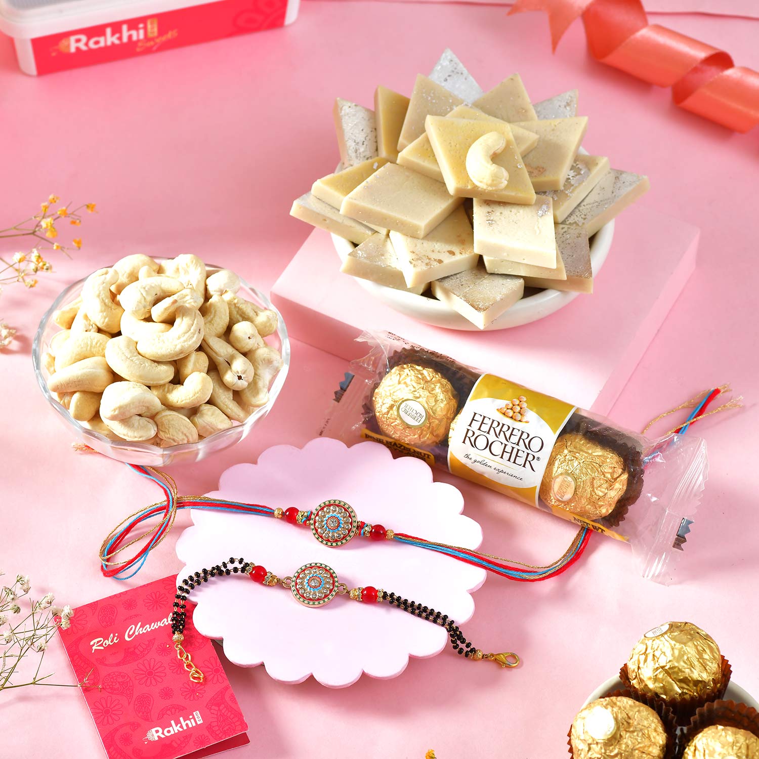 Stylish & Traditional Two Rakhi Hamper