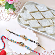 Premium Elephant Rakhi Set With Kaju Katli